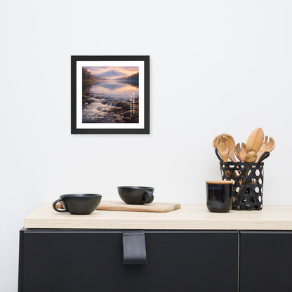 Deep Rivers Flow Quietly Framed Art Print