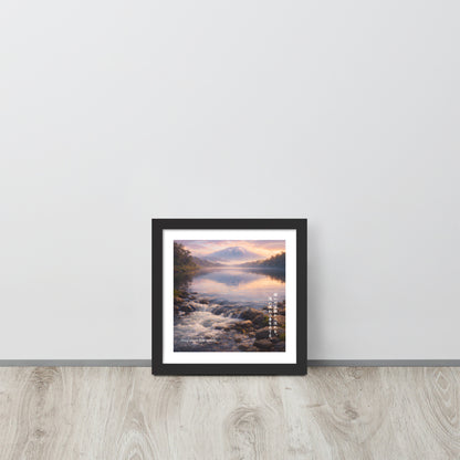 Deep Rivers Flow Quietly Framed Art Print