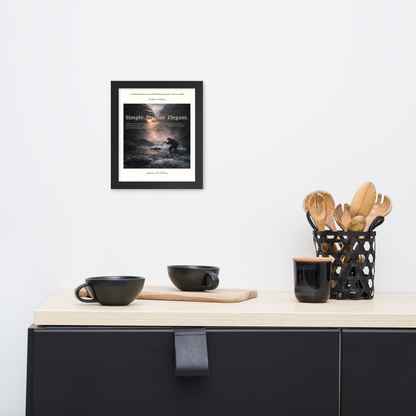Tenkara Fishing Framed Poster – Japanese Fly Fishing Art Print