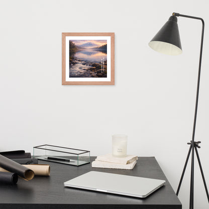 Deep Rivers Flow Quietly Framed Art Print