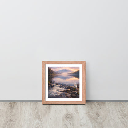 Deep Rivers Flow Quietly Framed Art Print